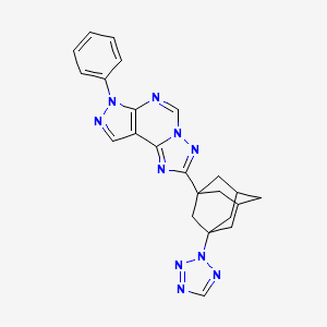 7-PHENYL-2-[3-(2H-1,2,3,4-TETRAAZOL-2-YL)-1-ADAMANTYL]-7H-PYRAZOLO[4,3-E][1,2,4]TRIAZOLO[1,5-C]PYRIMIDINE