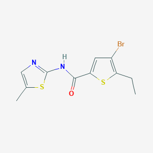 4-BROMO-5-ETHYL-N-(5-METHYL-13-THIAZOL-2-YL)THIOPHENE-2-CARBOXAMIDE