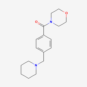 molecular formula C17H24N2O2 B4567656 4-[4-(1-piperidinylmethyl)benzoyl]morpholine 