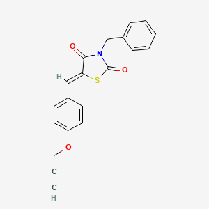 3-benzyl-5-[4-(2-propyn-1-yloxy)benzylidene]-1,3-thiazolidine-2,4-dione