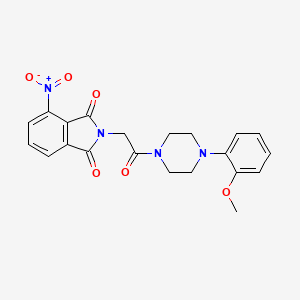 2-{2-[4-(2-METHOXYPHENYL)PIPERAZIN-1-YL]-2-OXOETHYL}-4-NITRO-2,3-DIHYDRO-1H-ISOINDOLE-1,3-DIONE