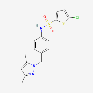 5-chloro-N-{4-[(3,5-dimethyl-1H-pyrazol-1-yl)methyl]phenyl}-2-thiophenesulfonamide