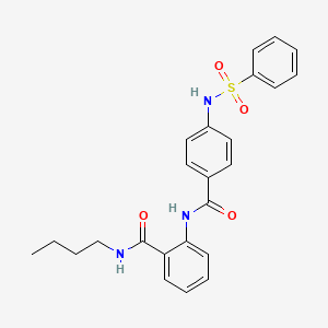 N-butyl-2-({4-[(phenylsulfonyl)amino]benzoyl}amino)benzamide