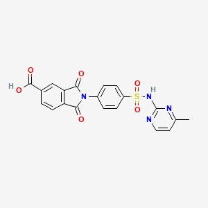 2-(4-(N-(4-Methylpyrimidin-2-yl)sulfamoyl)phenyl)-1,3-dioxoisoindoline-5-carboxylic acid