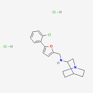 N-{[5-(2-chlorophenyl)-2-furyl]methyl}quinuclidin-3-amine dihydrochloride