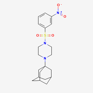 1-(1-adamantyl)-4-[(3-nitrophenyl)sulfonyl]piperazine