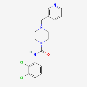 molecular formula C17H18Cl2N4O B4567724 N-(2,3-dichlorophenyl)-4-(3-pyridinylmethyl)-1-piperazinecarboxamide 