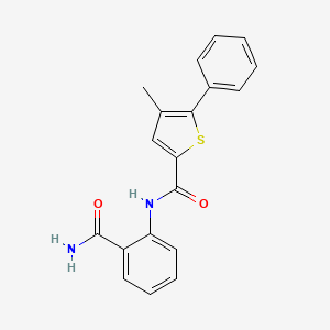 N-(2-carbamoylphenyl)-4-methyl-5-phenylthiophene-2-carboxamide