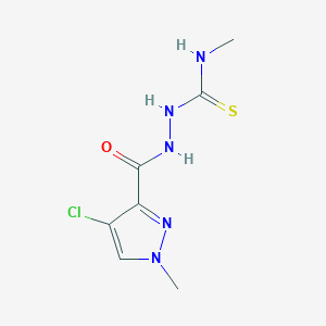 2-[(4-chloro-1-methyl-1H-pyrazol-3-yl)carbonyl]-N-methylhydrazinecarbothioamide