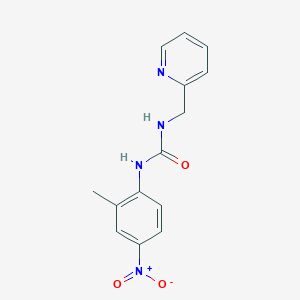 molecular formula C14H14N4O3 B4567835 N-(2-METHYL-4-NITROPHENYL)-N'-(2-PYRIDYLMETHYL)UREA 