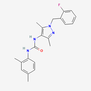 N-(2,4-dimethylphenyl)-N'-[1-(2-fluorobenzyl)-3,5-dimethyl-1H-pyrazol-4-yl]urea