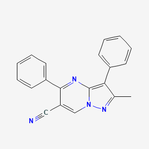 2-methyl-3,5-diphenylpyrazolo[1,5-a]pyrimidine-6-carbonitrile