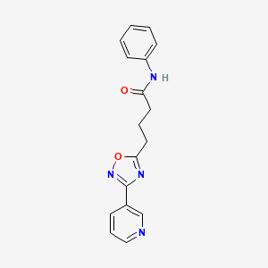 N-Phenyl-4-[3-(pyridin-3-YL)-1,2,4-oxadiazol-5-YL]butanamide