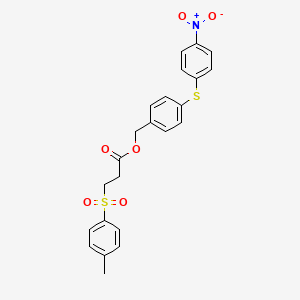 4-[(4-Nitrophenyl)sulfanyl]benzyl 3-[(4-methylphenyl)sulfonyl]propanoate