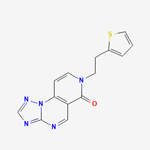 7-[2-(thiophen-2-yl)ethyl]pyrido[3,4-e][1,2,4]triazolo[1,5-a]pyrimidin-6(7H)-one