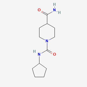 molecular formula C12H21N3O2 B4568020 N~1~-cyclopentylpiperidine-1,4-dicarboxamide 