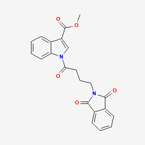 methyl 1-[4-(1,3-dioxo-1,3-dihydro-2H-isoindol-2-yl)butanoyl]-1H-indole-3-carboxylate