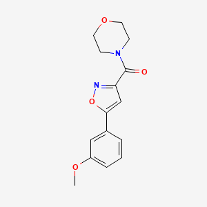 [5-(3-Methoxyphenyl)-1,2-oxazol-3-yl]-morpholin-4-ylmethanone