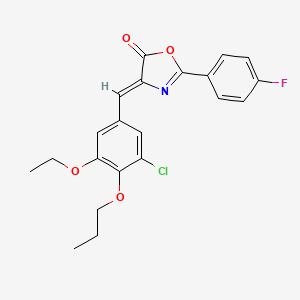 4-(3-chloro-5-ethoxy-4-propoxybenzylidene)-2-(4-fluorophenyl)-1,3-oxazol-5(4H)-one