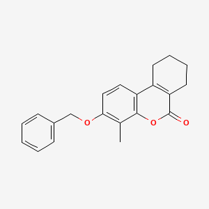 3-(BENZYLOXY)-4-METHYL-6H,7H,8H,9H,10H-CYCLOHEXA[C]CHROMEN-6-ONE