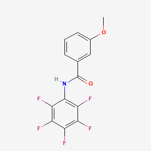 molecular formula C14H8F5NO2 B4568118 3-methoxy-N-(pentafluorophenyl)benzamide 