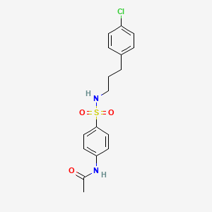 N-[4-({[3-(4-chlorophenyl)propyl]amino}sulfonyl)phenyl]acetamide