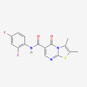 N-(2,4-difluorophenyl)-2,3-dimethyl-5-oxo-5H-[1,3]thiazolo[3,2-a]pyrimidine-6-carboxamide