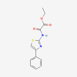 molecular formula C13H12N2O3S B4568176 ethyl oxo[(4-phenyl-1,3-thiazol-2-yl)amino]acetate CAS No. 74531-87-6