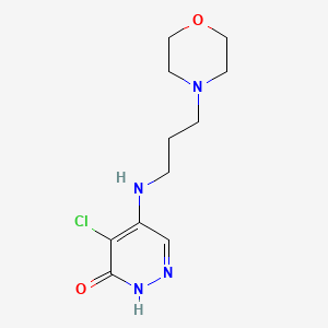 5-chloro-4-(3-morpholin-4-ylpropylamino)-1H-pyridazin-6-one