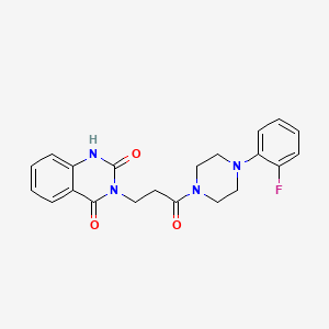 3-{3-[4-(2-FLUOROPHENYL)PIPERAZIN-1-YL]-3-OXOPROPYL}-1,2,3,4-TETRAHYDROQUINAZOLINE-2,4-DIONE