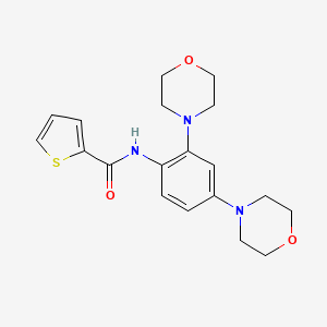 molecular formula C19H23N3O3S B4568249 N-(2,4-di-4-morpholinylphenyl)-2-thiophenecarboxamide 