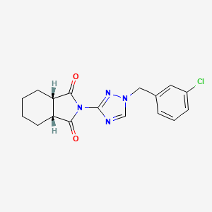 (3aR,7aS)-2-[1-(3-chlorobenzyl)-1H-1,2,4-triazol-3-yl]hexahydro-1H-isoindole-1,3(2H)-dione