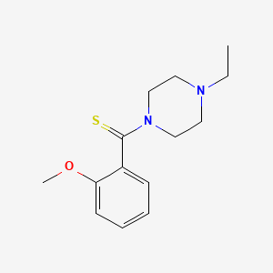 1-ethyl-4-[(2-methoxyphenyl)carbonothioyl]piperazine