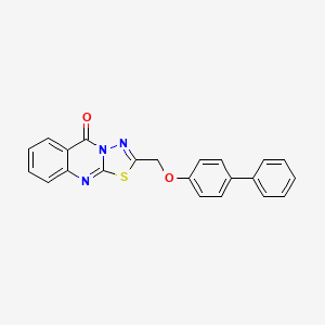 2-[(4-biphenylyloxy)methyl]-5H-[1,3,4]thiadiazolo[2,3-b]quinazolin-5-one