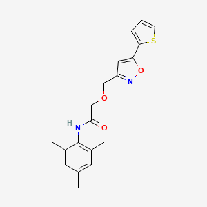 N-mesityl-2-{[5-(2-thienyl)-3-isoxazolyl]methoxy}acetamide