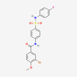 3-bromo-N-{4-[(4-fluorophenyl)sulfamoyl]phenyl}-4-methoxybenzamide