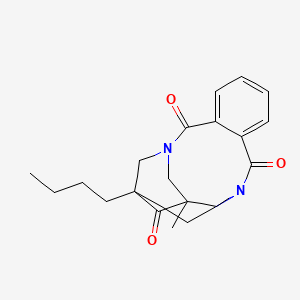 molecular formula C20H24N2O3 B4568334 1-butyl-14-methyl-3,12-diazatetracyclo[10.3.1.1~3,14~.0~5,10~]heptadeca-5,7,9-triene-4,11,15-trione 