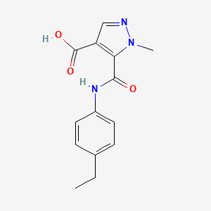 5-[(4-ETHYLANILINO)CARBONYL]-1-METHYL-1H-PYRAZOLE-4-CARBOXYLIC ACID