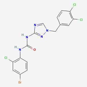 N-(4-bromo-2-chlorophenyl)-N'-[1-(3,4-dichlorobenzyl)-1H-1,2,4-triazol-3-yl]urea