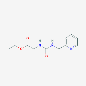 ETHYL 2-({[(2-PYRIDYLMETHYL)AMINO]CARBONYL}AMINO)ACETATE