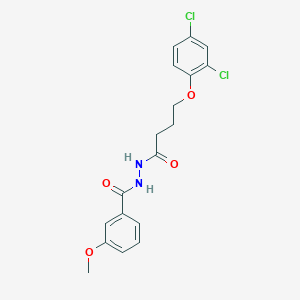 N'-[4-(2,4-dichlorophenoxy)butanoyl]-3-methoxybenzohydrazide