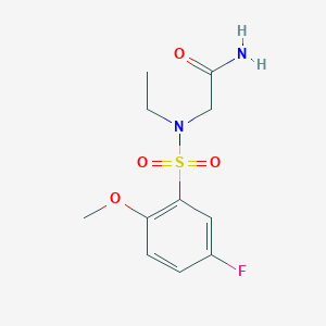 N~2~-ethyl-N~2~-[(5-fluoro-2-methoxyphenyl)sulfonyl]glycinamide