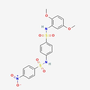 N-(4-{[(2,5-dimethoxyphenyl)amino]sulfonyl}phenyl)-4-nitrobenzenesulfonamide