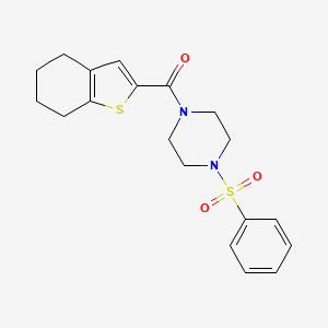 [4-(PHENYLSULFONYL)PIPERAZINO](4,5,6,7-TETRAHYDRO-1-BENZOTHIOPHEN-2-YL)METHANONE