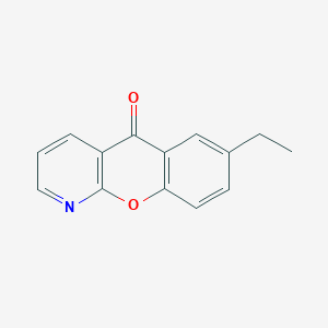 molecular formula C14H11NO2 B045686 7-乙基-5H-苯并[2,3-b]吡啶-5-酮 CAS No. 53944-31-3