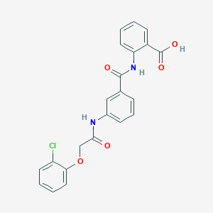 2-[(3-{[(2-chlorophenoxy)acetyl]amino}benzoyl)amino]benzoic acid