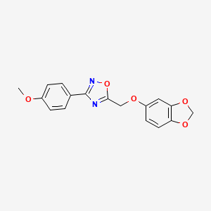 5-[(1,3-benzodioxol-5-yloxy)methyl]-3-(4-methoxyphenyl)-1,2,4-oxadiazole