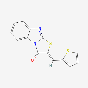 (4Z)-4-[(thiophen-2-yl)methylidene]-5-thia-2,7-diazatricyclo[6.4.0.0,2,6]dodeca-1(12),6,8,10-tetraen-3-one