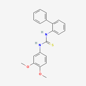 N-2-biphenylyl-N'-(3,4-dimethoxyphenyl)thiourea