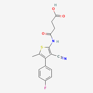 4-{[3-cyano-4-(4-fluorophenyl)-5-methyl-2-thienyl]amino}-4-oxobutanoic acid